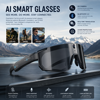 Lunettes de soleil intelligentes avec caméra pour le cyclisme en extérieur, enregistrement vidéo et audio