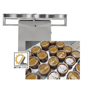 MTW automatique industriel rotatif boîtes rondes table tournante unscrambler verre plastique bouteille machine d'alimentation