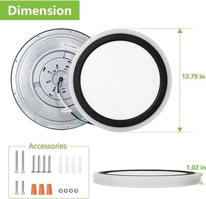 Lámpara de Techo <span class=keywords><strong>LED</strong></span> Delgada y Regulable de 13 Pulgadas, Moderna, de Plástico, para Sala de Estar - Product Image 2