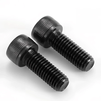 Vis à tête cylindrique à six pans creux en acier au carbone trempé à l'oxyde noir DIN912 pour le bricolage