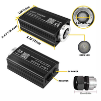 Kit d'éclairage LED à fibre optique RSPOF 1000 pièces 0,5 mm pour ciel étoilé de voiture, IP65 16W RGBW, avec moteur et télécommande via application, intensité réglable