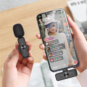 Black+Pink Lovers Wireless Lavalier Microphones for Phone/Audio/PC Webcast/Online Teaching/Short Video/Live Broadcasting - Product Image 6