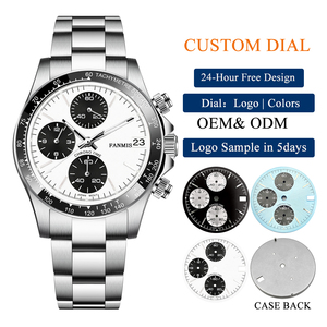 Relojes de Cuarzo de Acero Inoxidable Personalizados con Movimiento VK67 y Diseño Moderno, Varios Estilos de Esfera, Reloj para Hombre - Product Image 1