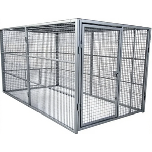 Gabbia di stoccaggio in rete di sicurezza per officina industriale, - Product Image 1