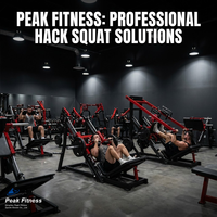 Machine à Squat Double Rail Professionnelle pour Entraînement de Force en Salle de Sport avec Plateforme de Musculation des Ischio-jambiers et Conception Pendulaire à Charge par Plaques, Capacité 2t