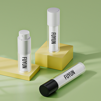 Flacon Pompe Airless Cosmétique Luxe Personnalisé 15ml/30ml/50ml Blanc en Plastique Biodégradable pour Sérum Soin de la Peau, Shampooing, Masque Facial