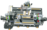 Mesin Bubut & Pusat Penggilingan CNC 5-Axis Twin Spindle Horizontal VA-500 untuk Pemesinan Presisi Bagian-Bagian Kompleks
