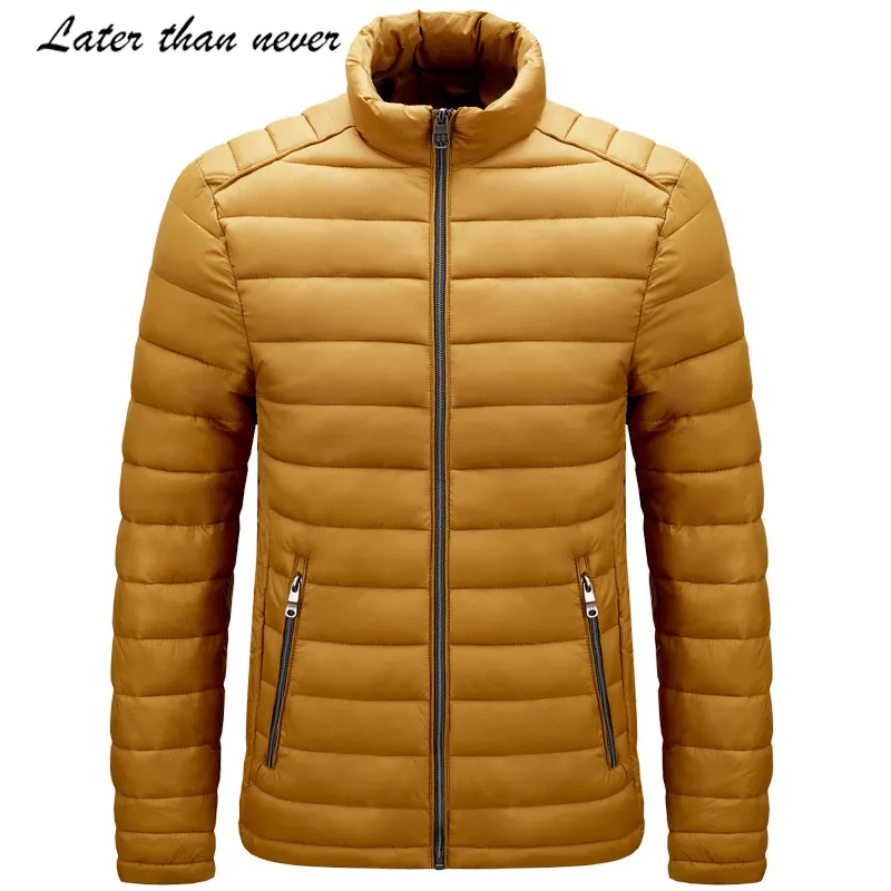 Customized Men Insulated Puffer Jacket Cotton Padded Jacket Winter Bubble Coat Plus Size Mens Jacket