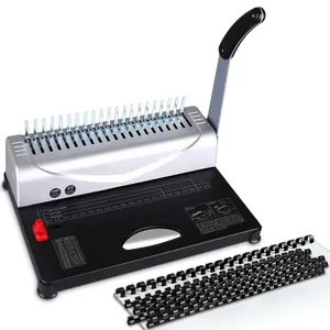 A4 21 Hole Wire Plastic Punch Comb Binding Machine 350 CAPACITY