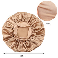 Bonnet de nuit en satin personnalisé, large bande élastique, imprimé par transfert thermique, pour femmes noires, tresses, sommeil nocturne