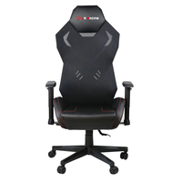 Chaise de jeu ergonomique en maille noire à dossier haut pivotant moderne de Chine avec accoudoirs réglables et réglage de la hauteur pour utilisation sur PC