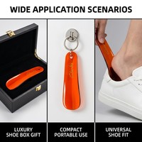 Kotak Sepatu Plastik Ultra-Pendek 11cm 4.3 Inci, Ramah Lingkungan, Ringan, Bentuk Tetesan Air, Logo Dapat Dicetak, 4 Warna