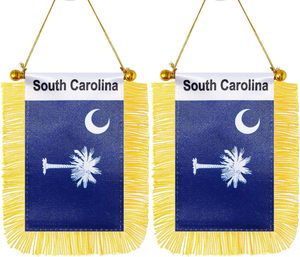 <span class=keywords><strong>Drapeau</strong></span> américain à suspendre à la fenêtre, mini <span class=keywords><strong>drapeau</strong></span> de l'État de Hawaï avec poteau, pompon et ventouse pour décoration de rétroviseur - Product Image 4