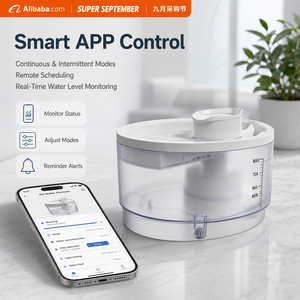 Fontanella d'Acqua Automatica <span class=keywords><strong>per</strong></span> <span class=keywords><strong>Gatti</strong></span> con App Intelligente MBC-IWD001 |   Wireless Ultra Silenzioso |   Bottiglia d'Acqua da 2,5L Alimentata <span class=keywords><strong>a</strong></span> <span class=keywords><strong>Batteria</strong></span> - Product Image 4