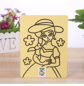 Çocuklar için prenses yaratıcı kum sanat Sticker Set çizim oyuncaklar kağıt modeli IN53866 yapılır - Product Image 5