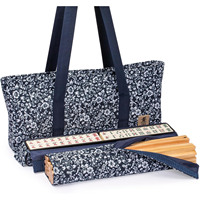 Bolsa de Almacenamiento Multifuncional y Ecológica para Mahjong, Bolsa de Gran Capacidad con Diseño Elegante para Fichas de Mahjong