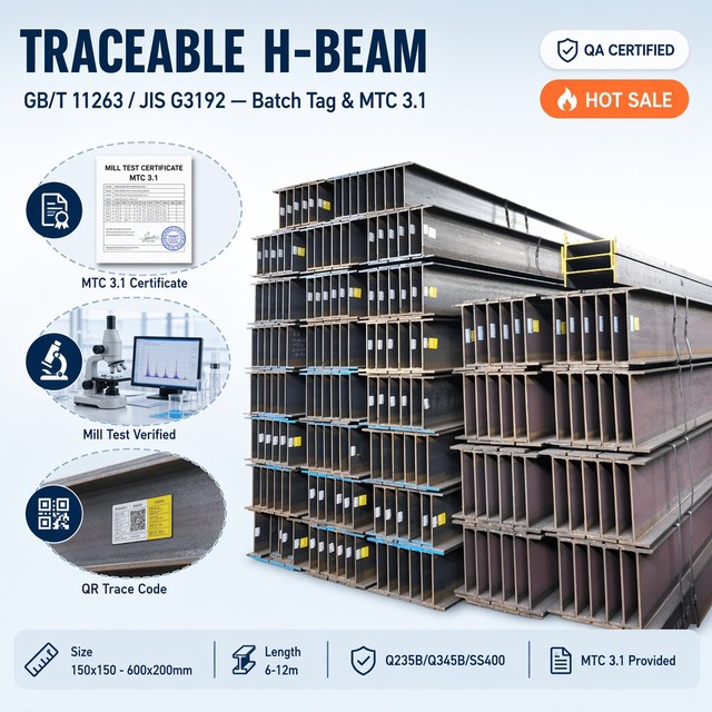 Hot Selling H-beam Steel Structure Steel Profile Steel HEA120 HEB300 IPE240 IPE300 W12X26 W14X30 S355J2H 6m-12m