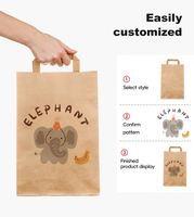 Sacs en papier personnalisés avec logo, emballages cadeaux recyclables de luxe
