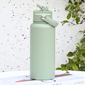 Wholesale 32oz Stainless Steel 4-in-1 Straw Lid Water Bottle Vacuum Insulated Sports Flask Gym Hiking - Product Image 1