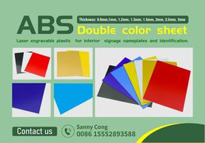Panel de Plástico Rígido ABS de Doble Color, Estándar Europeo, Tamaño Personalizado, Resistente a los Impactos y a los Rayos UV, con Servicio de Corte y Grabado CNC - Product Image 3
