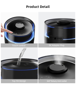 Umidificatore per ambienti silenziosi da 3,5 l con luce <span class=keywords><strong>ambiente</strong></span> a luce fredda e nebbia <span class=keywords><strong>umidificatori</strong></span> per casa Nebulizi <span class=keywords><strong>umidificatori</strong></span> - Product Image 4