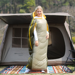 <span class=keywords><strong>Sac</strong></span> <span class=keywords><strong>de</strong></span> <span class=keywords><strong>couchage</strong></span> mummy léger en nylon rembourré pour temps froid, <span class=keywords><strong>20</strong></span> <span class=keywords><strong>degrés</strong></span>, pour adultes, camping et randonnée sportifs - Product Image 3