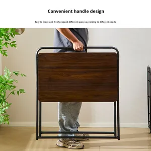 Bàn học sinh hiện đại tại nhà Bàn gấp đơn giản với vật liệu sắt cài đặt miễn phí và sử dụng đầu giường - Product Image 3