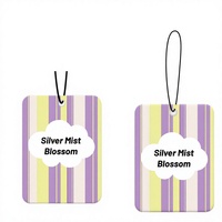 Désodorisant de voiture suspendu personnalisable en papier de coton écologique, évaporation naturelle, parfum longue durée, élimination des odeurs, décoratif