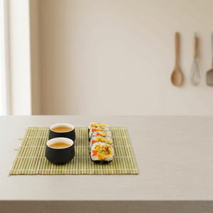 Tapis de présentation en bambou pour sushis, grand format, pour service japonais, doublure de plat, présentation de sashimi, set de table de restaurant, décoration alimentaire - Product Image 3