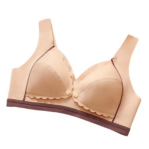 Soutien-gorge d'allaitement sans armatures à fermeture frontale, section fine, effet push-up, anti-affaissement, pour femmes enceintes, grandes tailles, soutien-gorge <span class=keywords><strong>de</strong></span> <span class=keywords><strong>maternité</strong></span> - Product Image 6