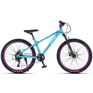 Vélo de route BMX en acier 14/16/20/<span class=keywords><strong>24</strong></span>/26/27,5/29 <span class=keywords><strong>pouces</strong></span>, super léger, loisirs, guidon plat, 7 vitesses, freins à disque avant/arrière, rouge - Product Image 3