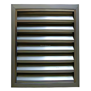 Tùy chỉnh Hợp kim nhôm ống vuông cửa sổ nhôm kiến trúc và che mưa cho các đơn vị điều hòa không khí - Product Image 2