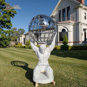 Célèbre statue de marbre antique grecque de la terre <span class=keywords><strong>Atlas</strong></span> God Sculpture - Product Image 3