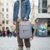 Sac à dos pour ordinateur portable de grande capacité, personnalisable avec logo, multi-compartiments, sac à dos de voyage décontracté et tendance, imperméable