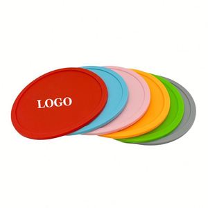 Factory Price Custom Logo Non Slip Multii-colored Waterproof Coaster Round Rubber Soft PVC Silicone Rubber Cup Coaster for Drink
