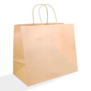 Sac en papier kraft brun personnalisé avec poignées - Product Image 2