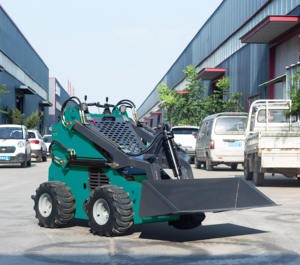 Fourche hydraulique Mini chargeuse compacte avec moteur diesel 380kg 430kg 500kg capacité pompe chargeuse frontale-pour la <span class=keywords><strong>tonte</strong></span> de <span class=keywords><strong>pelouse</strong></span> à usage agricole - Product Image 1