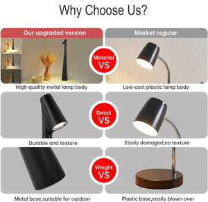 Lampe de table sans fil <span class=keywords><strong>rouge</strong></span> <span class=keywords><strong>blanc</strong></span> luminosité à 3 niveaux 3CCT petite lampe de bureau portable batterie rechargeable en métal pour une utilisation intérieure <span class=keywords><strong>et</strong></span> extérieure - Product Image 5