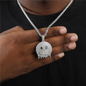 Exclusivo y Brillante Collar de Plata de Ley 925 con Diamante Moissanite Premium, Estilo Hip Hop, Diseño Iced, Joyería de Moda - Product Image 1