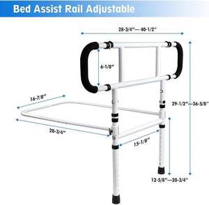 Barrière de lit qui <span class=keywords><strong>aide</strong></span> <span class=keywords><strong>à</strong></span> se lever. Convient aux personnes <span class=keywords><strong>âgée</strong></span>s, aux femmes enceintes et aux personnes handicapées - Product Image 4