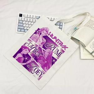 Sac en toile K-pop Demon Hunters Rumi <span class=keywords><strong>Zoe</strong></span> personnalisé, réutilisable, idéal pour les femmes en voyage et pour le shopping – Grande <span class=keywords><strong>Vente</strong></span> - Product Image 3