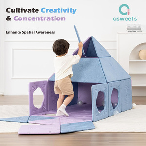 Asweets Panneau Éducatif STEM Magnétique, Jouet à Développement Libre, Stimule la Créativité et la Résolution de Problèmes, Maison de Jeu Magnétique pour l'<span class=keywords><strong>Apprentissage</strong></span> des Enfants - Product Image 4