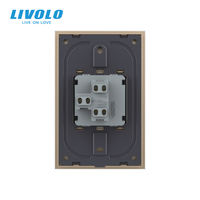 Livolo Interrupteur mural à bouton-poussoir 1 voie standard US avec fonction sonnette