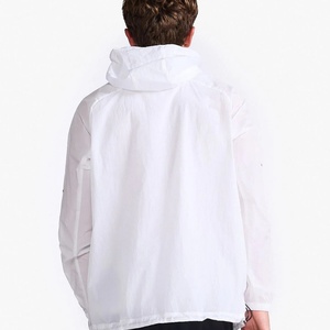 <b>Men's</b> <b>Lightweight</b> Hiking & Running Anorak Thin Breathable Zip-up Rain Windbreaker <b>Jacket</b> with Stand Collar Clothing Manufacturer - Product Image 5