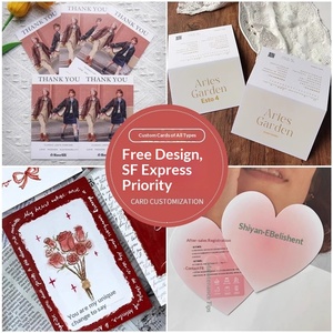 Biglietto d'Auguri Personalizzato a Forma <span class=keywords><strong>Speciale</strong></span> per Fioristi, Gioiellieri, Inviti, Cartolina - Biglietto Rigido Cina - Product Image 2