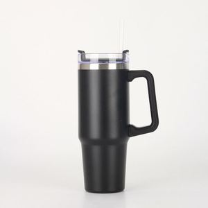 Highway Driving Essential 30oz Stainless Steel Vacuum <b>Car</b> Tumbler <b>Mug</b> With Handle Straw for Cold Brew - Product Image 3