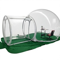 Dôme gonflable commercial d'extérieur transparent pour enfants, garantie 1 an, matériau TPU 0,4 mm, certifié CE
