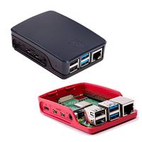 Boîtier de refroidissement officiel rouge et blanc pour Raspberry Pi 5 de 5e génération, avec ventilateur de refroidissement et protection