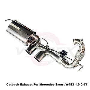 Vortex SS304 Valved Catback <b>Exhaust</b> System for Smart Fortwo Forfour W453 1.0L 0.9T 2016-2025 Direct Fit Muffler - Product Image 3