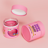 Pot en verre résistant aux enfants pour le stockage de fleurs séchées, récipient en verre transparent de 3 oz avec bouchons plats lisses noirs brillants